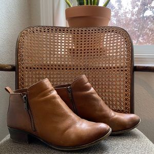 lucky basel leather booties